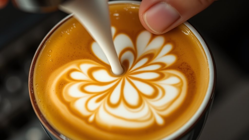 create beautiful coffee designs