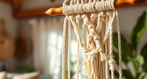 create decorative knotted art