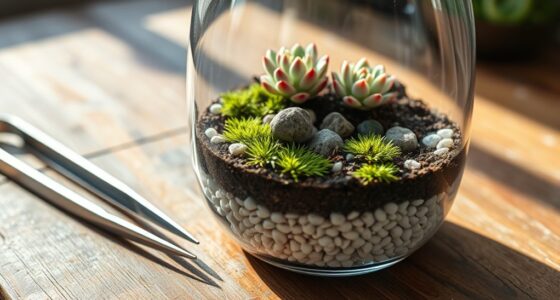 create miniature plant ecosystem