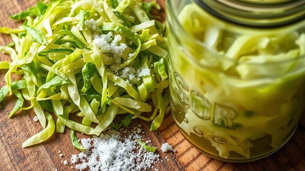 ferment shredded cabbage properly