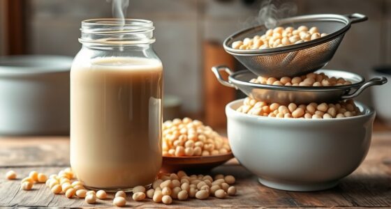 make homemade soy milk