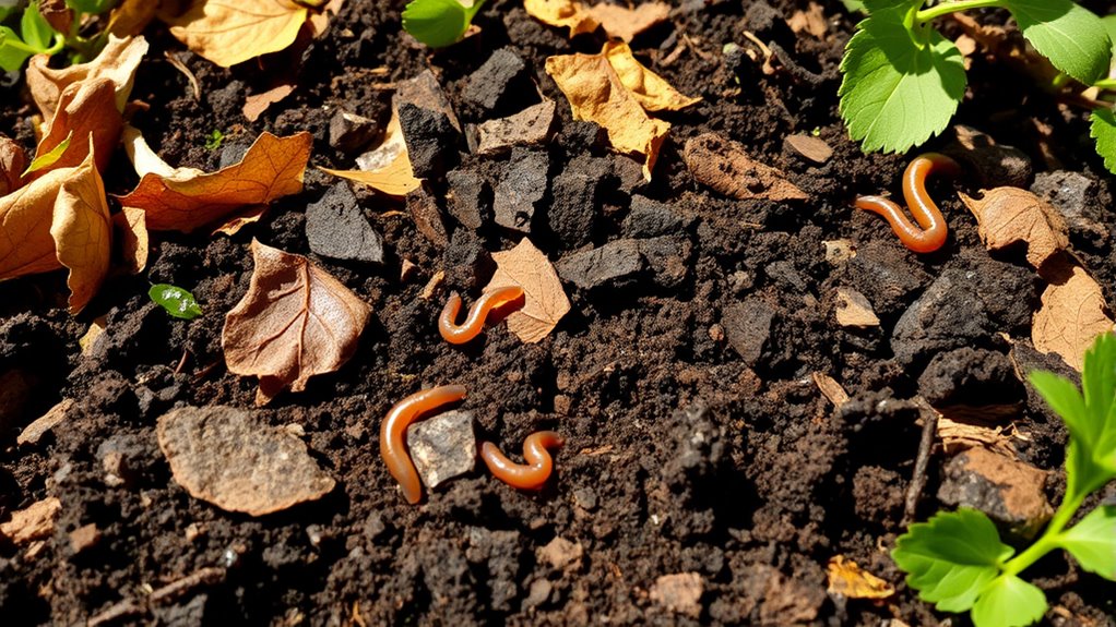 organic waste transforms into nutrient rich soil
