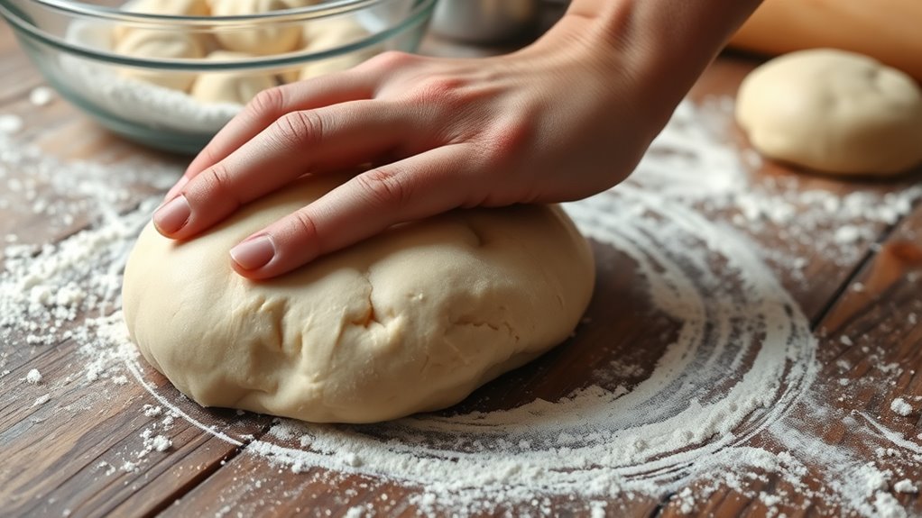 prepare and knead dough