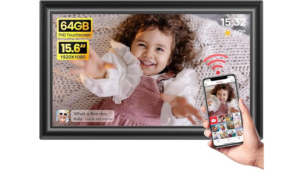 15 6 wifi touch frame