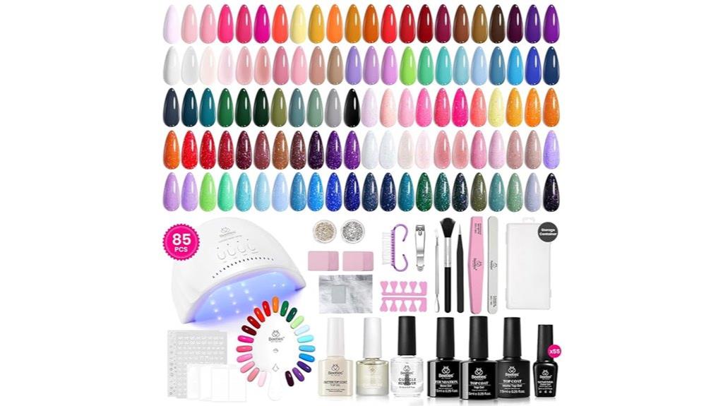 85 color gel nail kit