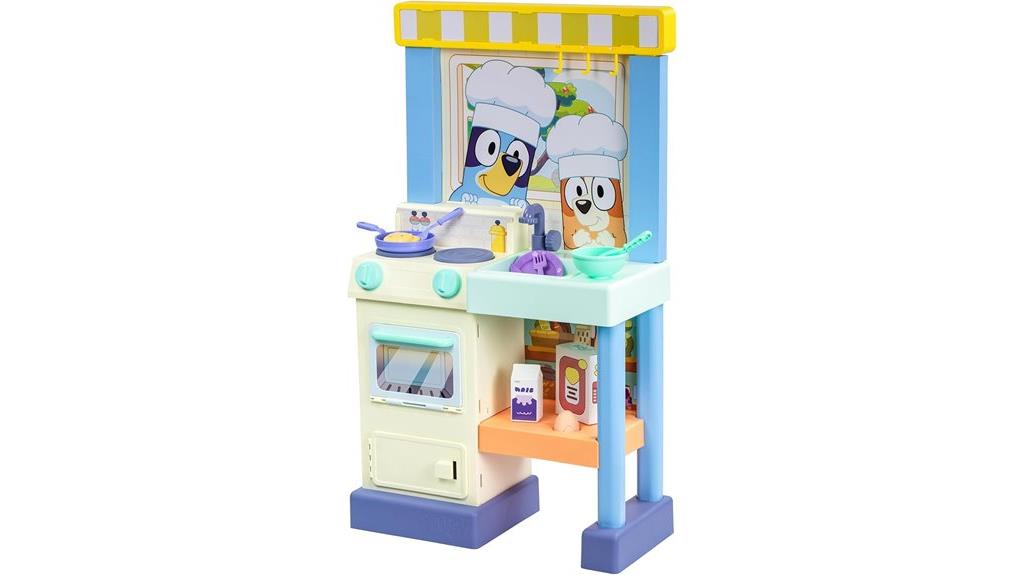 bluey themed kids kitchen playset