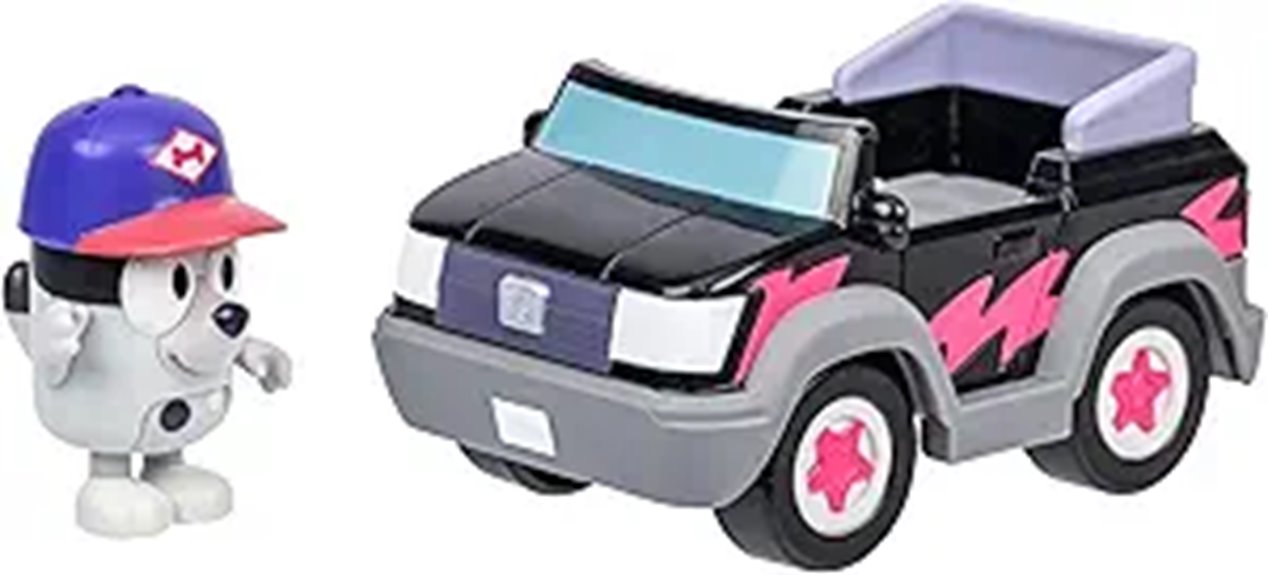 bluey themed pizza vehicle toy