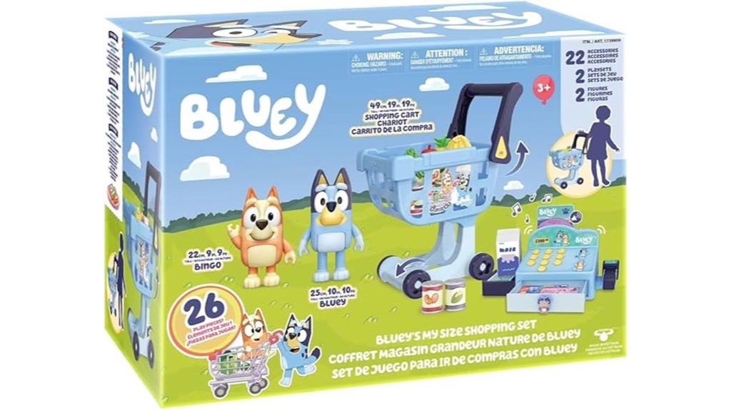 children s bluey shopping playset