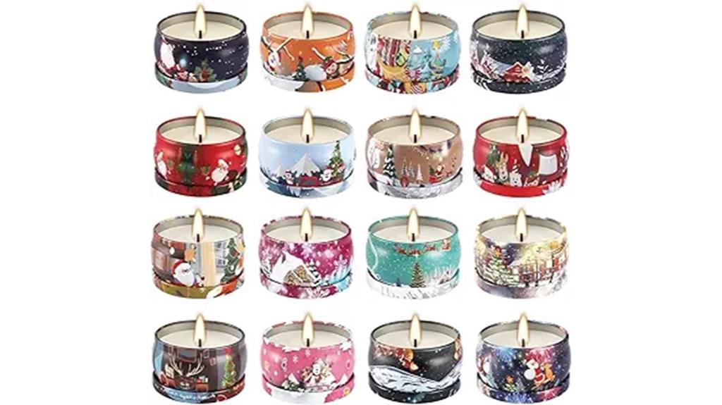 christmas scented candle collection