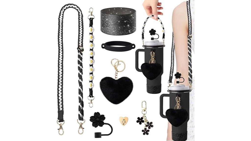 cup accessories glitter set