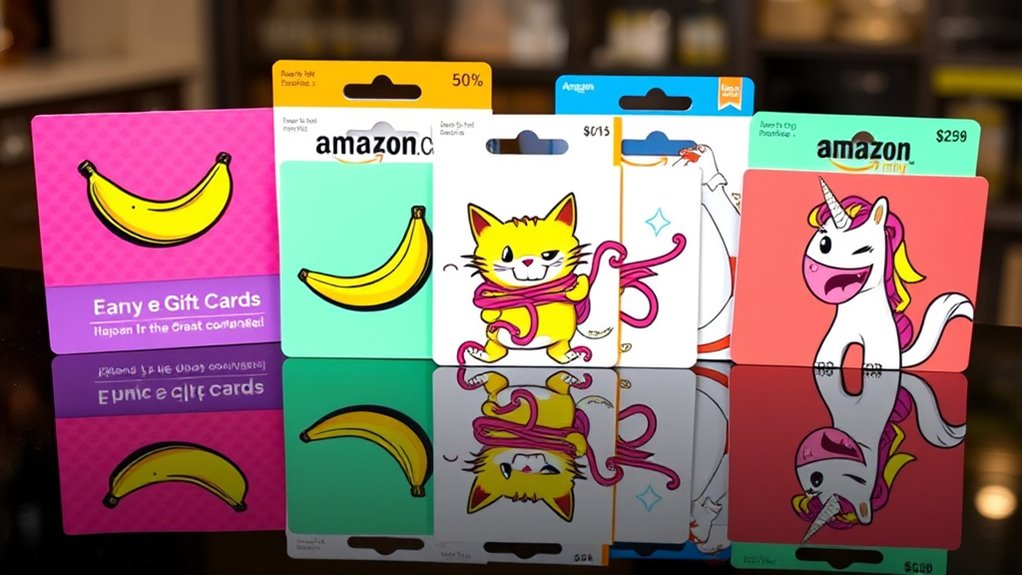 humorous amazon gift card designs