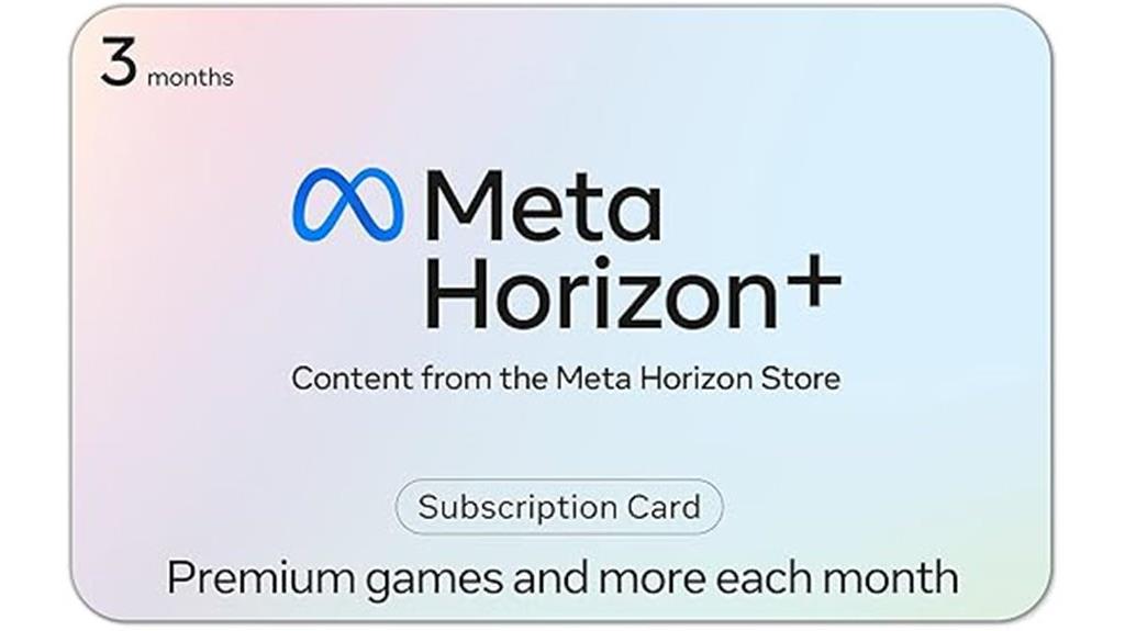 meta horizon subscription card