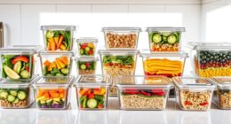top glass meal storage