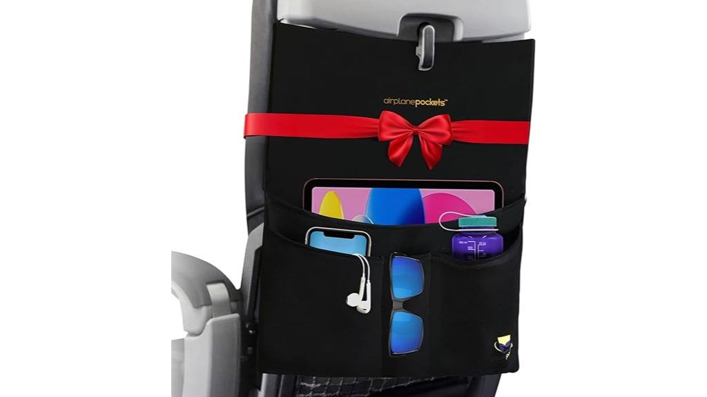 travel organizer for airplane seat