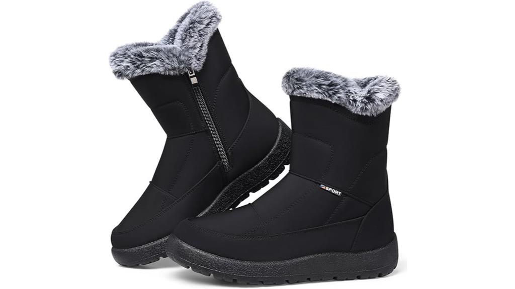winter waterproof fur boots