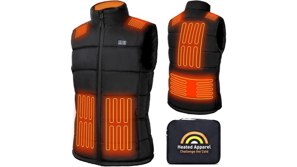 wireless heated vest with battery