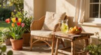 beginning of outdoor dining
