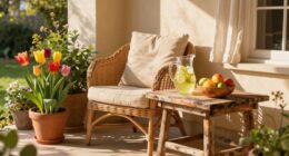 beginning of outdoor dining