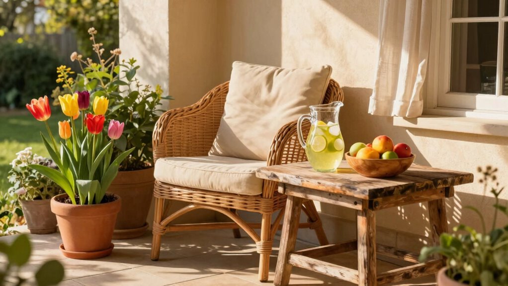beginning of outdoor dining