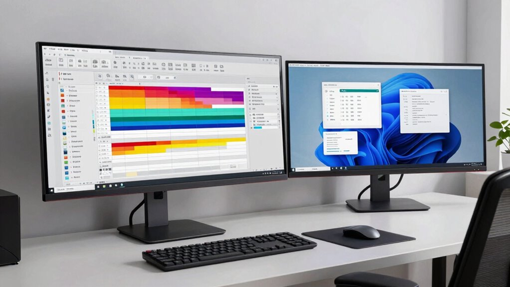 comparison of monitor setups
