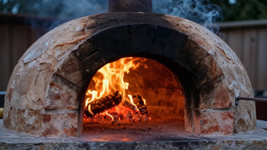 heat retention in pizza ovens