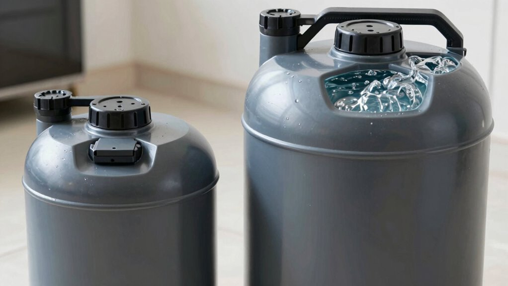 larger tanks improve efficiency
