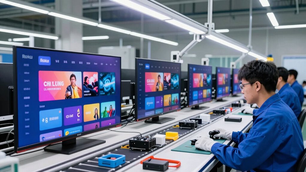 roku tv manufacturing brands