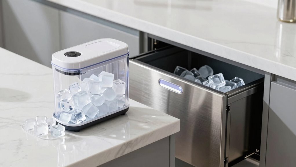 undercounter vs countertop ice makers